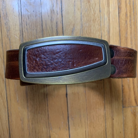 🇨🇦 BRAVE Leather Belt with unique buckle - Picture 2 of 8